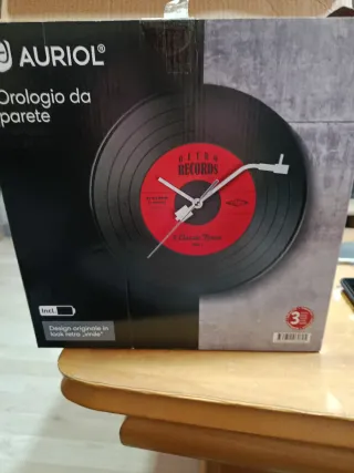 Orologio Disco Vinile Retro Records