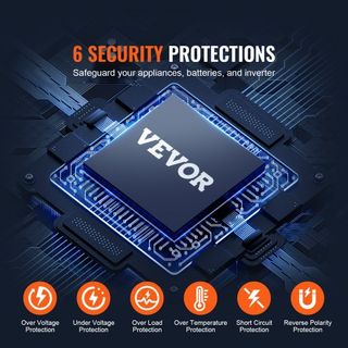 Inversor de Onda Pura, 3000 Vatios, Inversor de Potencia de DC 12V a AC 230V con 2 Salidas AC, 2 Puertos USB, 1 Puerto Tipo-C, Pantalla LCD y Control Remoto para Grandes Electrodomésticos, Certifi...