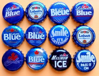 LOTE CHAPAS DE CERVEZA - CANADA LABATT ́S 3