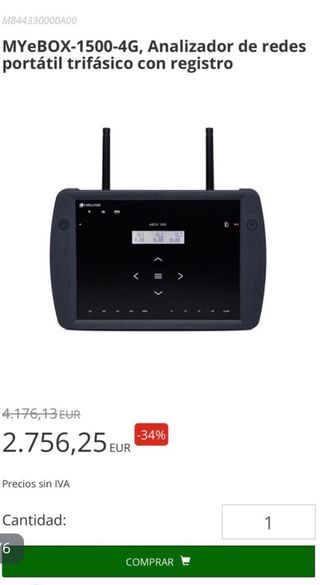 Analizador de redes Circutor eBox 1500