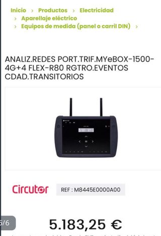 Analizador de redes Circutor eBox 1500