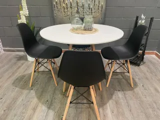 Mesa Redonda 100cm con Sillas