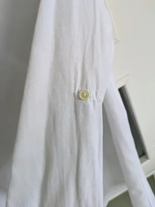 Lefties Talla S - Camisa blanca Slim Fit