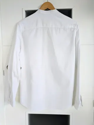 Lefties Talla S - Camisa blanca Slim Fit