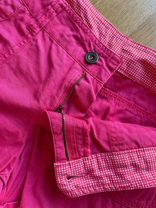 Short denim pantalones cortos fucsia Talla 38