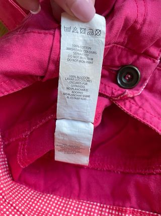 Short denim pantalones cortos fucsia Talla 38