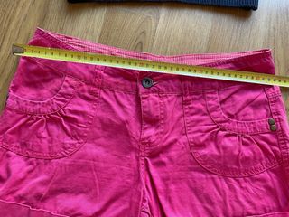 Short denim pantalones cortos fucsia Talla 38