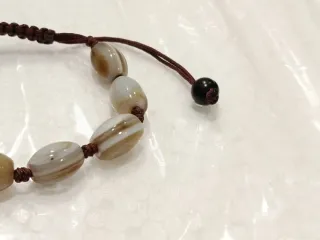 Pulsera Ágata Natural Estilo Boho - Ajustable