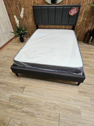 CAMA CON SOMIER ,COLCHON Y CABECERO - ENVIO GRATIS
