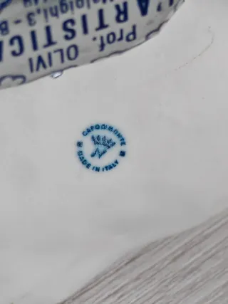 Bimba Capodimonte bionda in ceramica