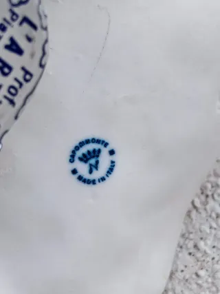 Bimba Capodimonte bionda in ceramica