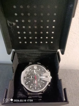 Reloj Diesel Hombre Negro y Plateado