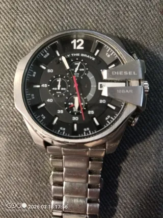 Reloj Diesel Hombre Negro y Plateado