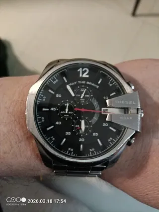 Reloj Diesel Hombre Negro y Plateado