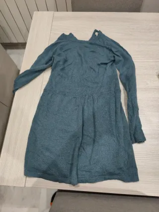 Vestido de punto azul Gocco