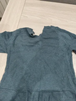 Vestido de punto azul Gocco