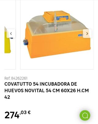 !Tapa rota! Incubadora de huevos covatutto 54
