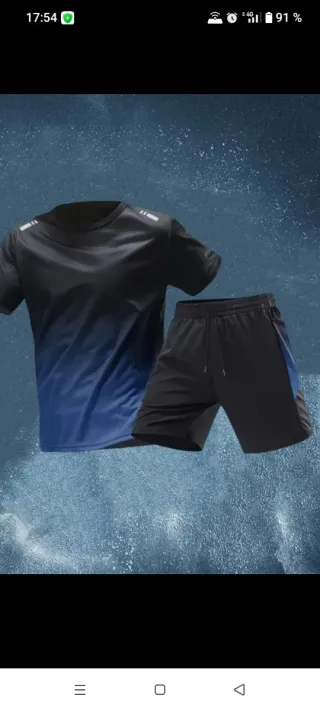 Oferta 🉐 Conjunto camiseta y pantalón corto degr