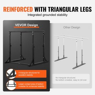 Barra de Dips, Capacidad de 363 kg, Estación de Barra de Dips de Alta Resistencia con Altura Ajustable, Estación de Barra de Dips para Entrenamiento de Fuerza en el Hogar