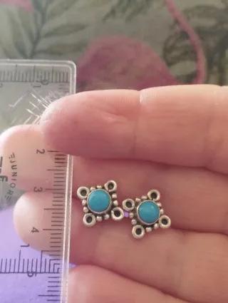 Pendientes Plata Ley y Piedra Natural lapislázuli