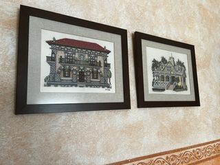 Cuadro Punto de Cruz Casa Victoriana