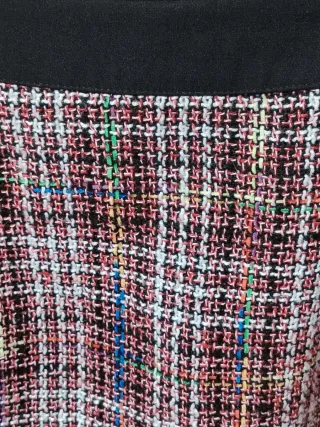 Minigonna Shein tessuto bouclé multicolor