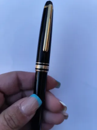 Bolígrafo Montblanc Meisterstuck Negro Dorado