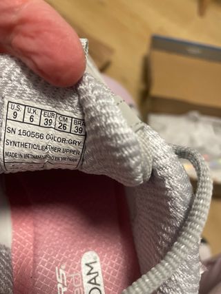 Zapatillas Skechers Dlites Mujer Plata Rosa