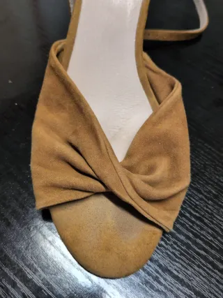 Sandalias de ante