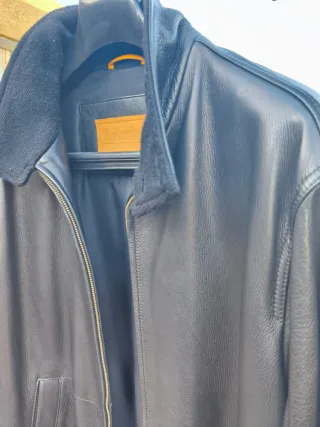 Chaquetón de cuero Timberland Negro