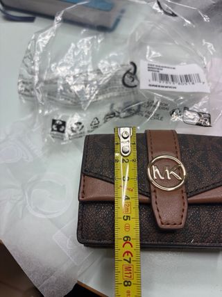 Portafoglio Michael Kors marrone e oro