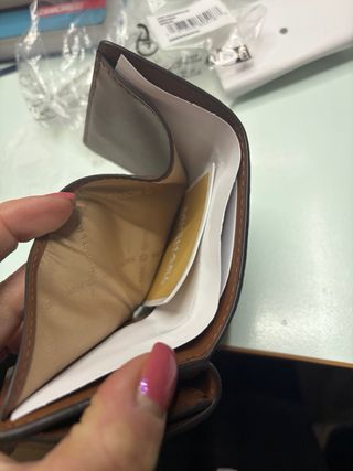 Portafoglio Michael Kors marrone e oro