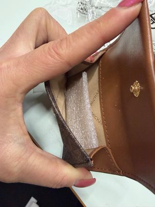 Portafoglio Michael Kors marrone e oro