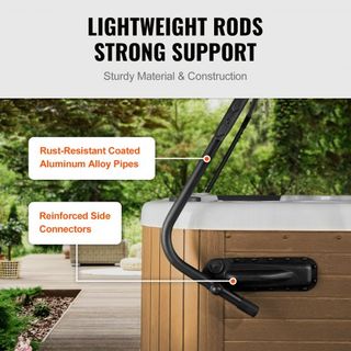 Elevatore per Copertura Jacuzzi, Spa, Altezza 800-1050 mm, Larghezza 1750-2550 mm, Regolabile, Installato su Entrambi i Lati, Adatto per Varie Dimensioni