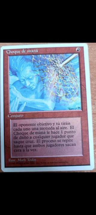 Carta Magic Choque de Maná cuarta edicion