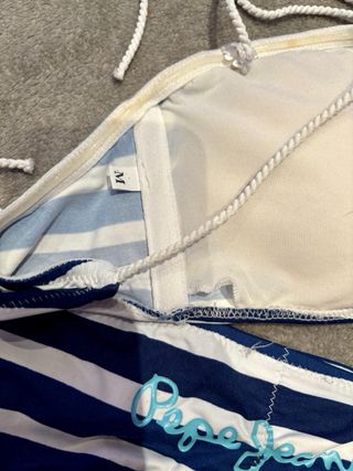 Bikini Pepe Jeans Rayas Azul y Blanco