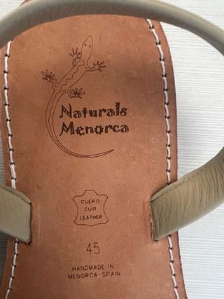Menorquinas Naturals Menorca Talla 45 Beige