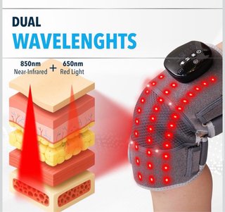Ginocchiera riscaldante con LED