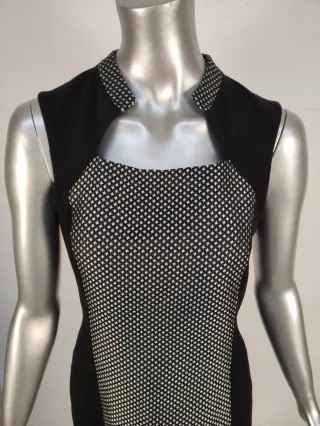 Abito Penny Black nero con fantasia