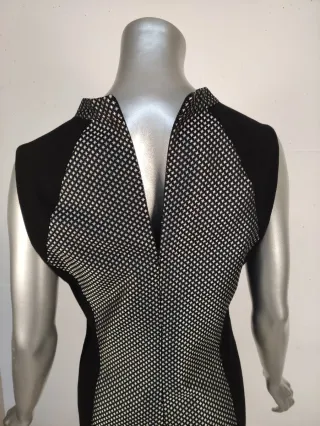 Abito Penny Black nero con fantasia