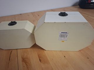 Pareja Cajas Joyero Madera Pintada Flores