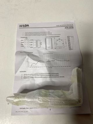 : LDA VTX-15tn Columna Acústica Blanca