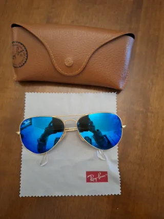 Gafas Ray-Ban Aviator Azules Mujer