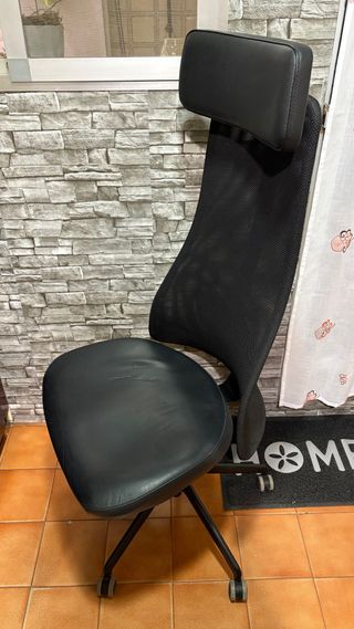 Silla Ergonómica Ikea Piel Negra