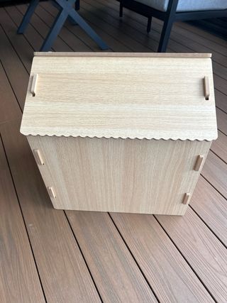 Caseta perro madera diseño casa medias 53 alto,