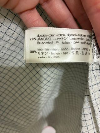 Camisa Zara cuadros lazo