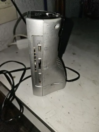 Radio Despertador Digital Plata y Negro