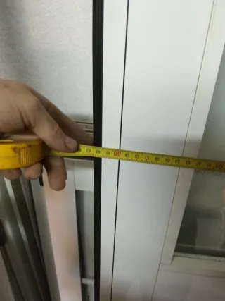 Puertas aluminio con cristal climalit rugoso