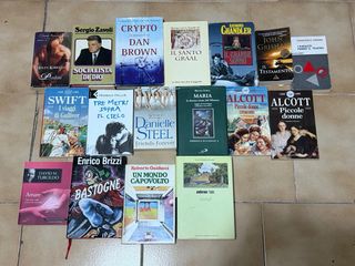 Lotto blocco di libri lingua italiana