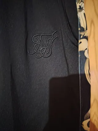 Pantalones SikSilk Talla M Negro/Dorado